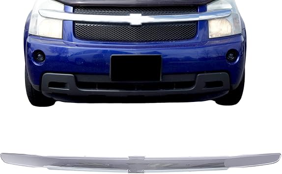 Front Grill Grille Molding Trim Chrome Moulding Compatible With Chevrolet 2005-2009 Equinox