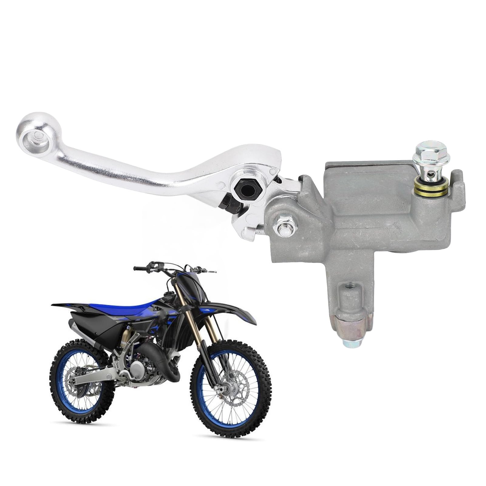 Conjunto de Cilindro Maestro de Freno Delantero 5XC W2587 00 00 Cilindro de Freno de Motocicleta de Metal de Alto Rendimiento de Frenado para YZ125 YZ125X 2008 a 2023