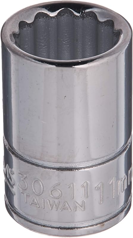 Soquete métrico Williams JHW30611A SUPERTORQUE 11 mm, encaixe quadrado de 6,35 mm, 12 pontos, perfil raso, acabamento cromado