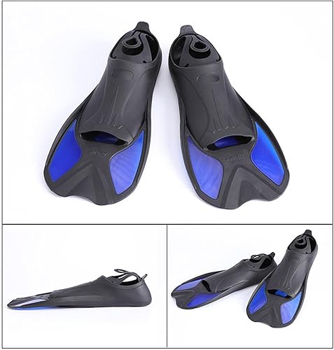 Miniatura 5 de Aletas de natación de entrenamiento - Aletas de natación de hoja corta, diseño hidrodinámico ligero  Aletas de esnórquel para principiantes