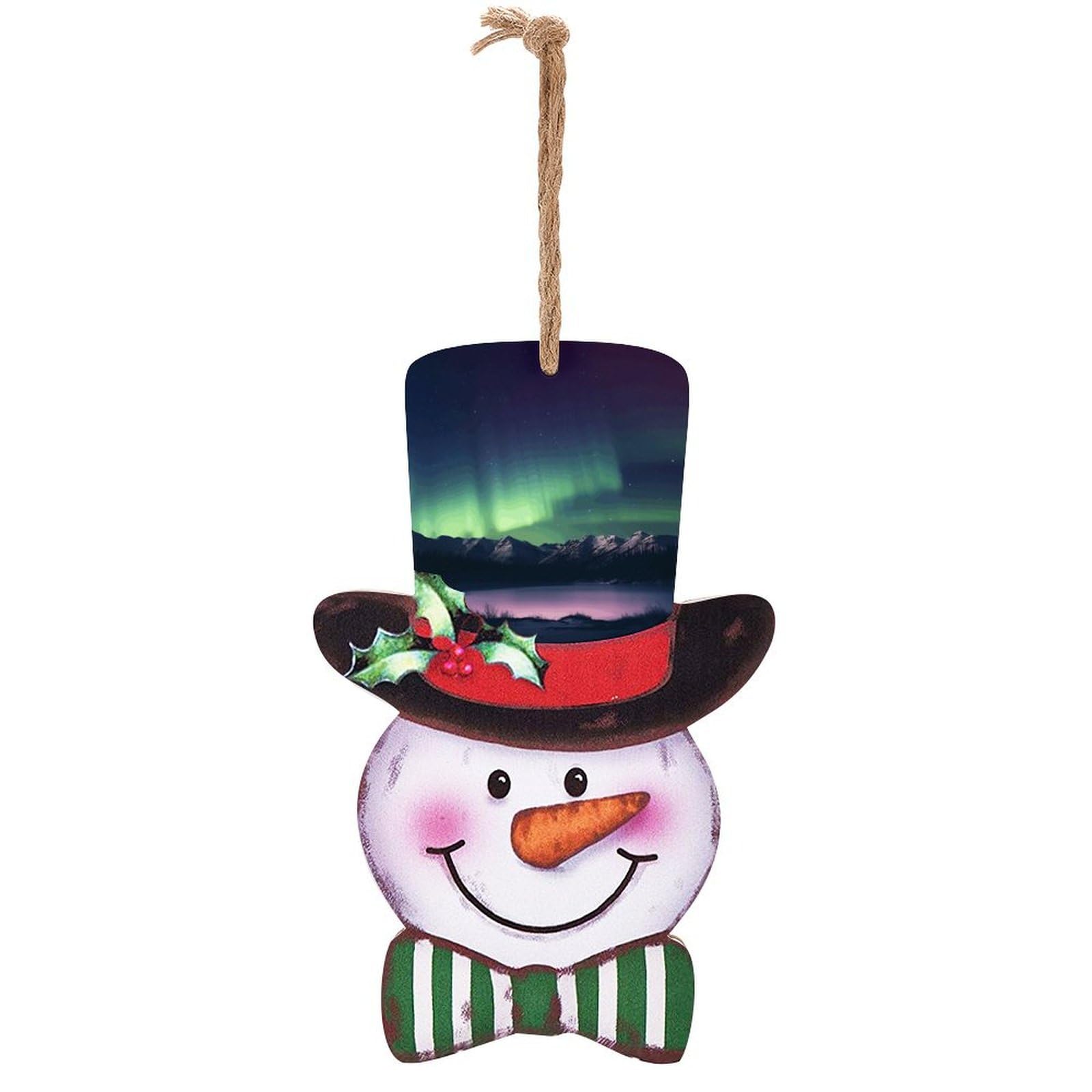 Panneau en bois décoration de vacances avec imprimé artistique