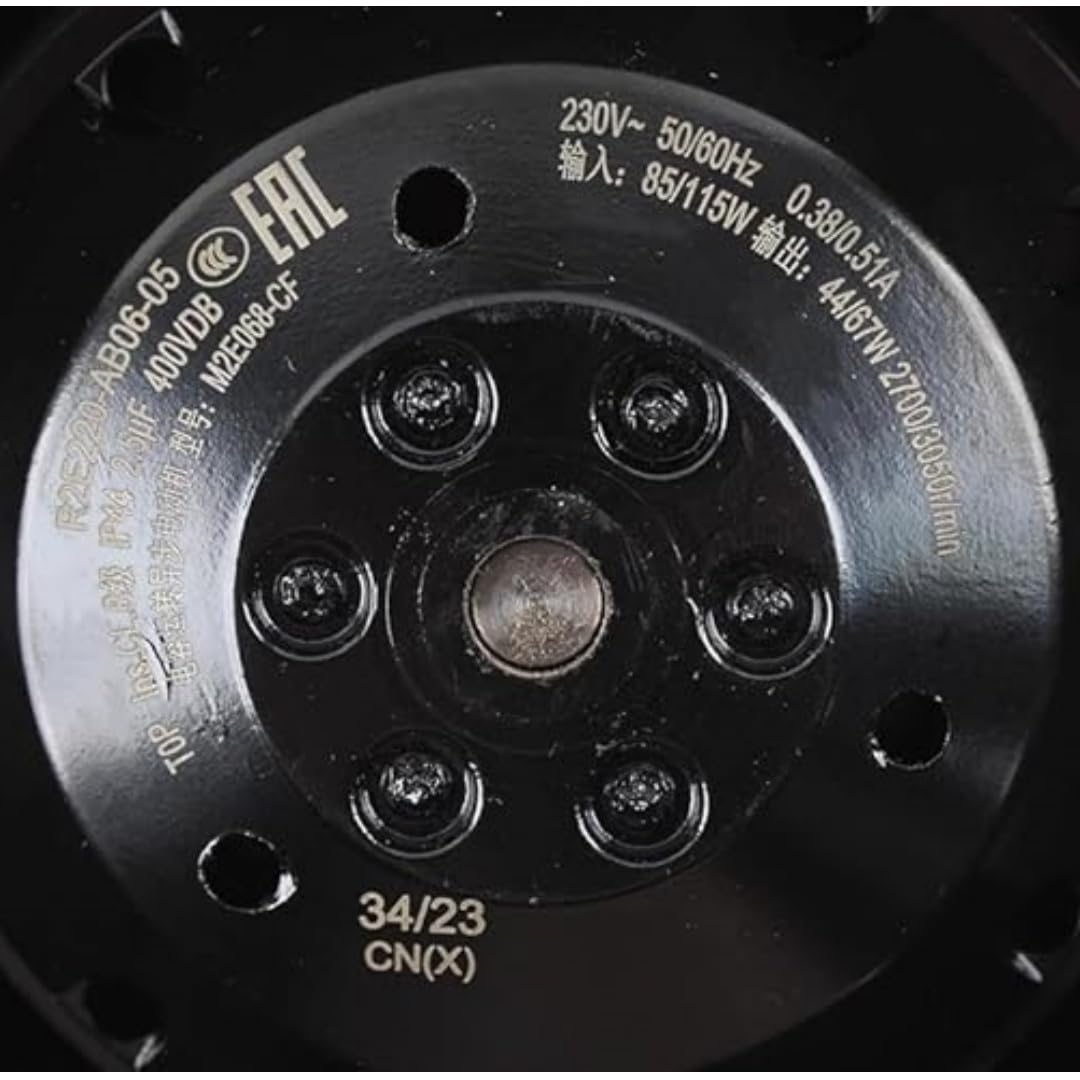 CZVJUKBYP R2E220-AB06-05 230V 0.38/0.51A 85/115W 2700/3250RPM Cooling Fan 220mm