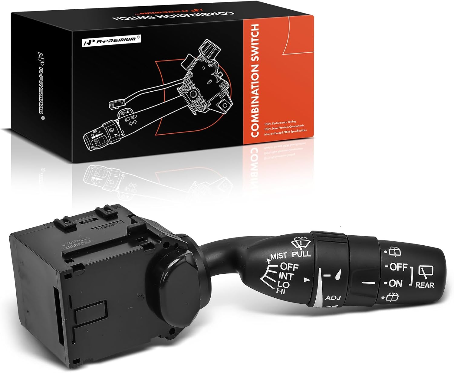 A-Premium Front & Rear Windshield Wiper Switch Assembly Compatible with Honda Odyssey 2011-2017, Pilot 2009-2012/2014-2015, Replace# WP421, 35256SZAA01