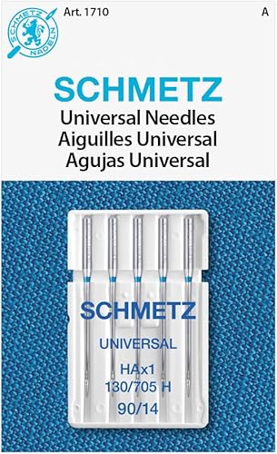 SCHMETZ Universal (130705 H) 5 agujas para máquina de coser doméstica - Cardado - Tamaño 9014