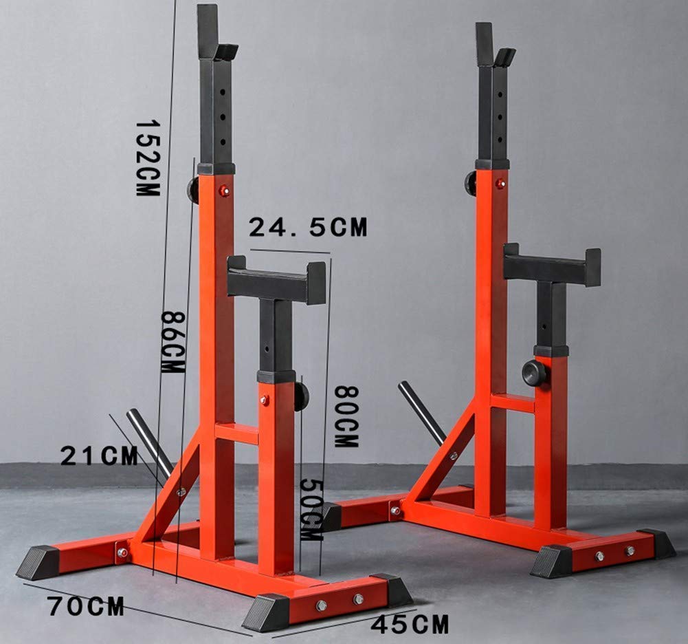 Rack per Squat Rack Regolabile per Squat Allenamento della Forza Fitness Supporto per Squat con bilanciere Supporto per bilanciere Panca per
