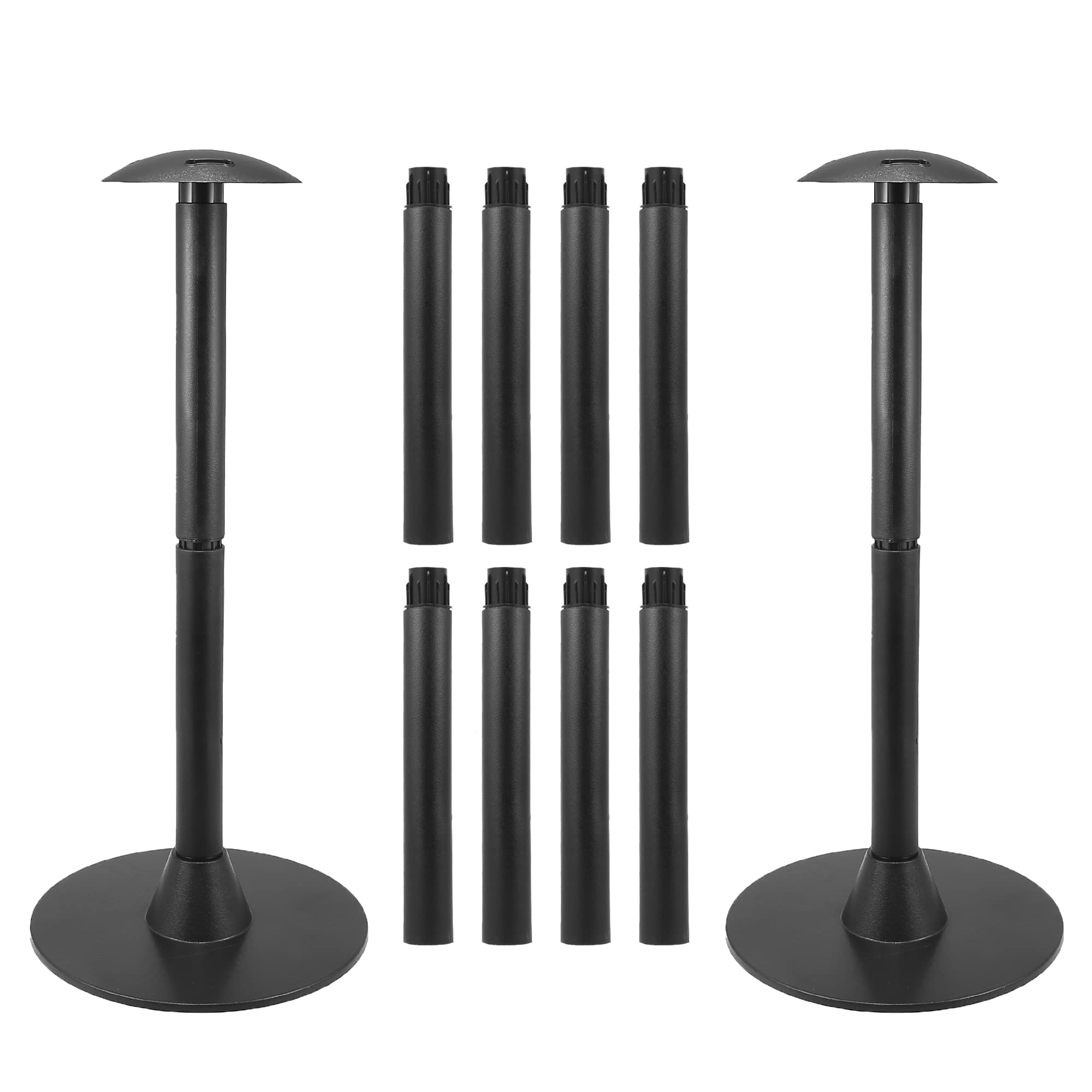 X AUTOHAUX Lot de 2 poteaux de Support de bâche de Bateau réglables en Hauteur de 30,5 cm à 137,2 cm