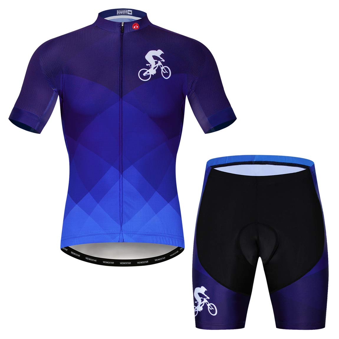 Radtrikot-Set für Herren, atmungsaktiv, Fahrradanzug, Mountainbike-Kleidung, MTB-Trikot, schnell trocknend