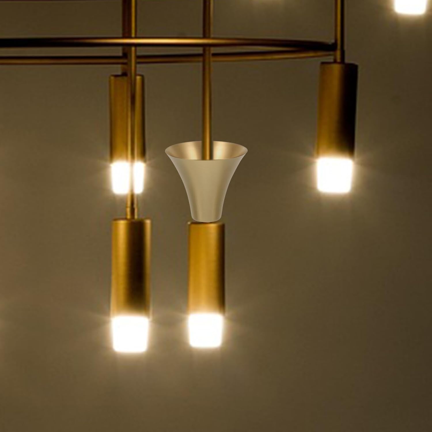 Uonlytech Lamp Decoration Finial Lamp Base Cup Diy Lamp Holder Cup for Wall and Ceiling Lighting
