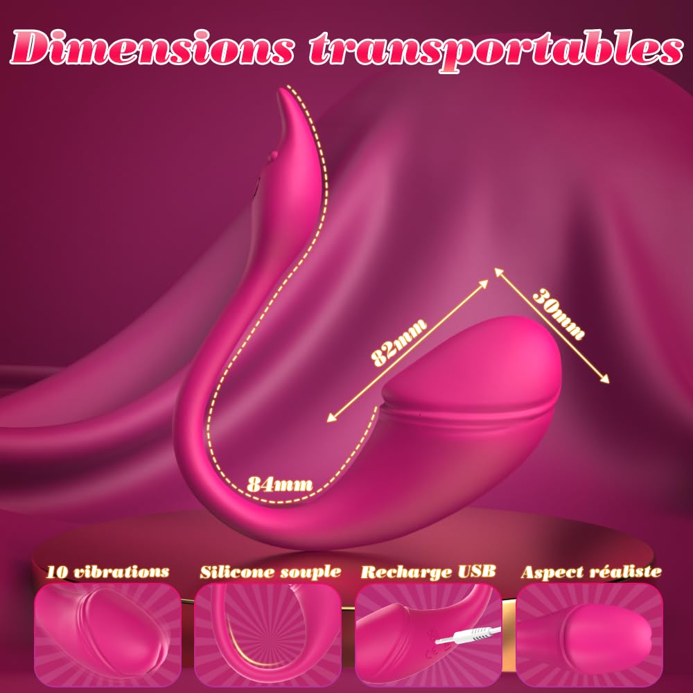 Vibratoreper Donna Professionale Wireless piccolo Ovetto Vibrante Donna Telecomando a Distanza APP Sex Toys, Vibrator Per Coppia 10 Modalità Vibratore Silenzioso, sexytoysys donna coppia Sex Toy