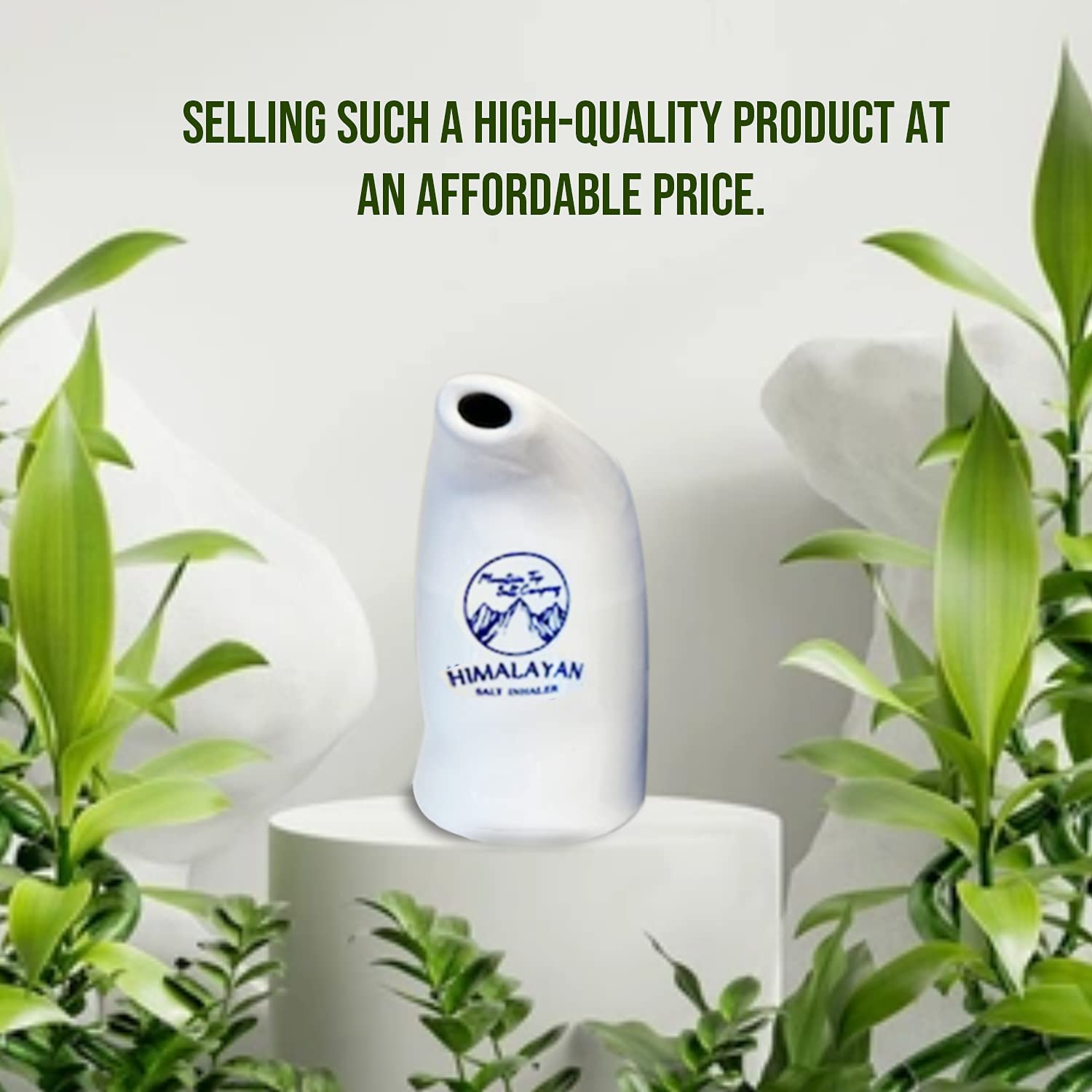 Himalayan Salt Inhaler with 100g Pink Salt Asthma Inhaler