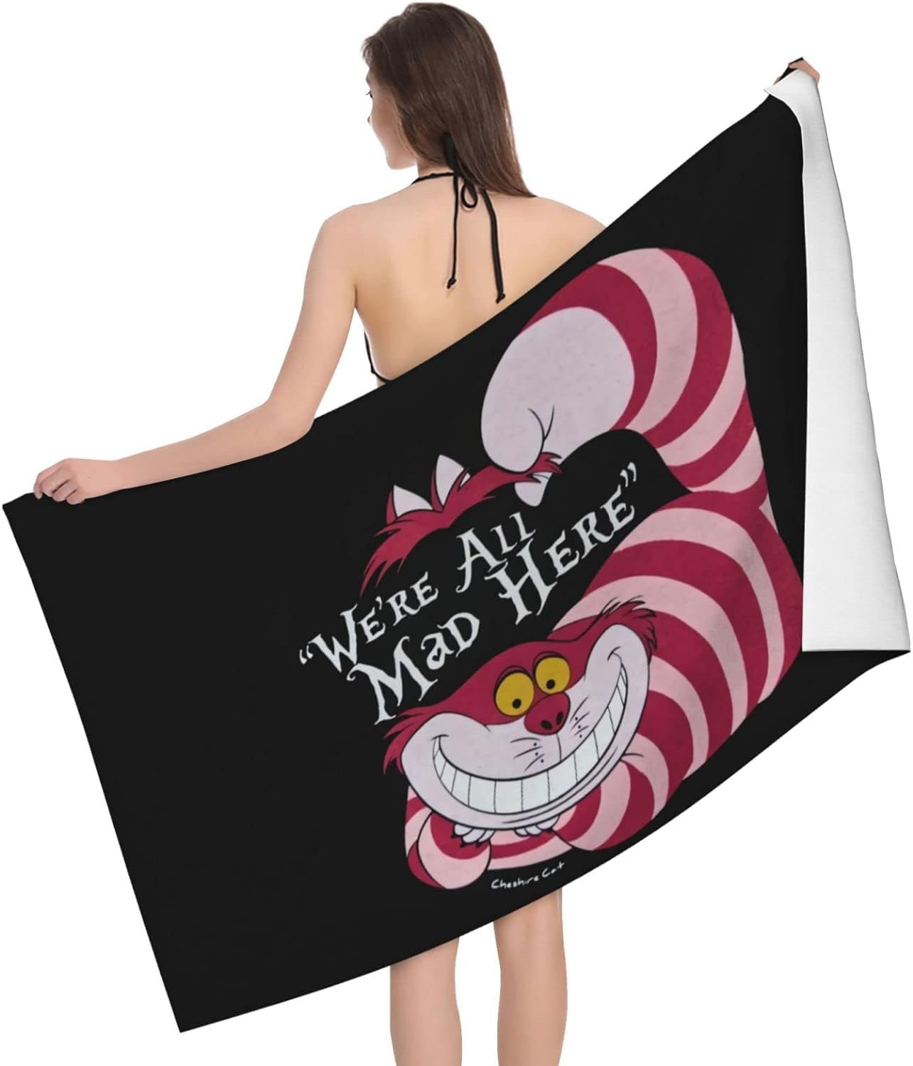Amazon｜ふしぎの国のアリス チェシャ猫 バスタオル マイクロ  