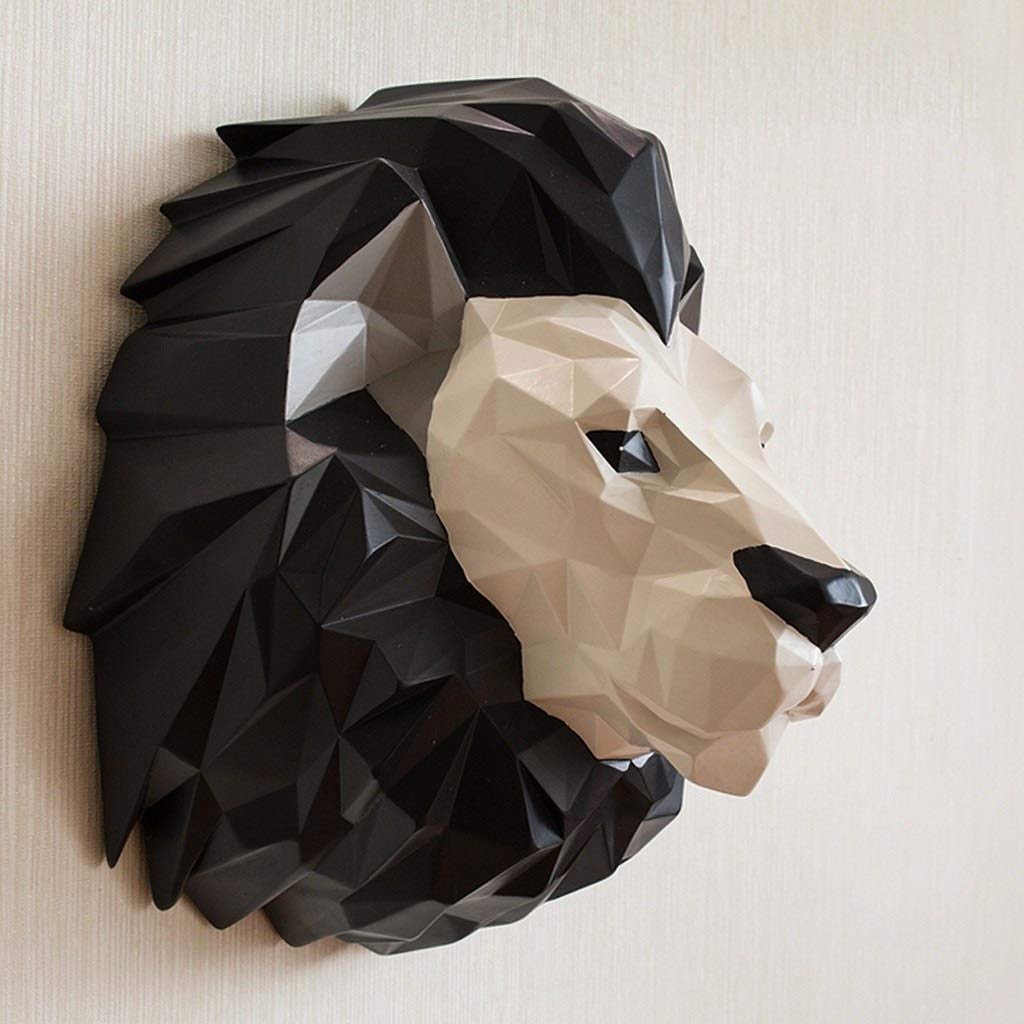 Skulptur Stil Kreative Malerei Dreidimensionales Wandbild Wanddekorationen Wohnzimmer Statuen Neuheit Geschenk
