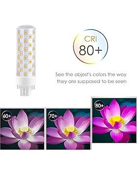 Makergroup GX24Q 4-Pin Base LED Light Bulbs, Warm White