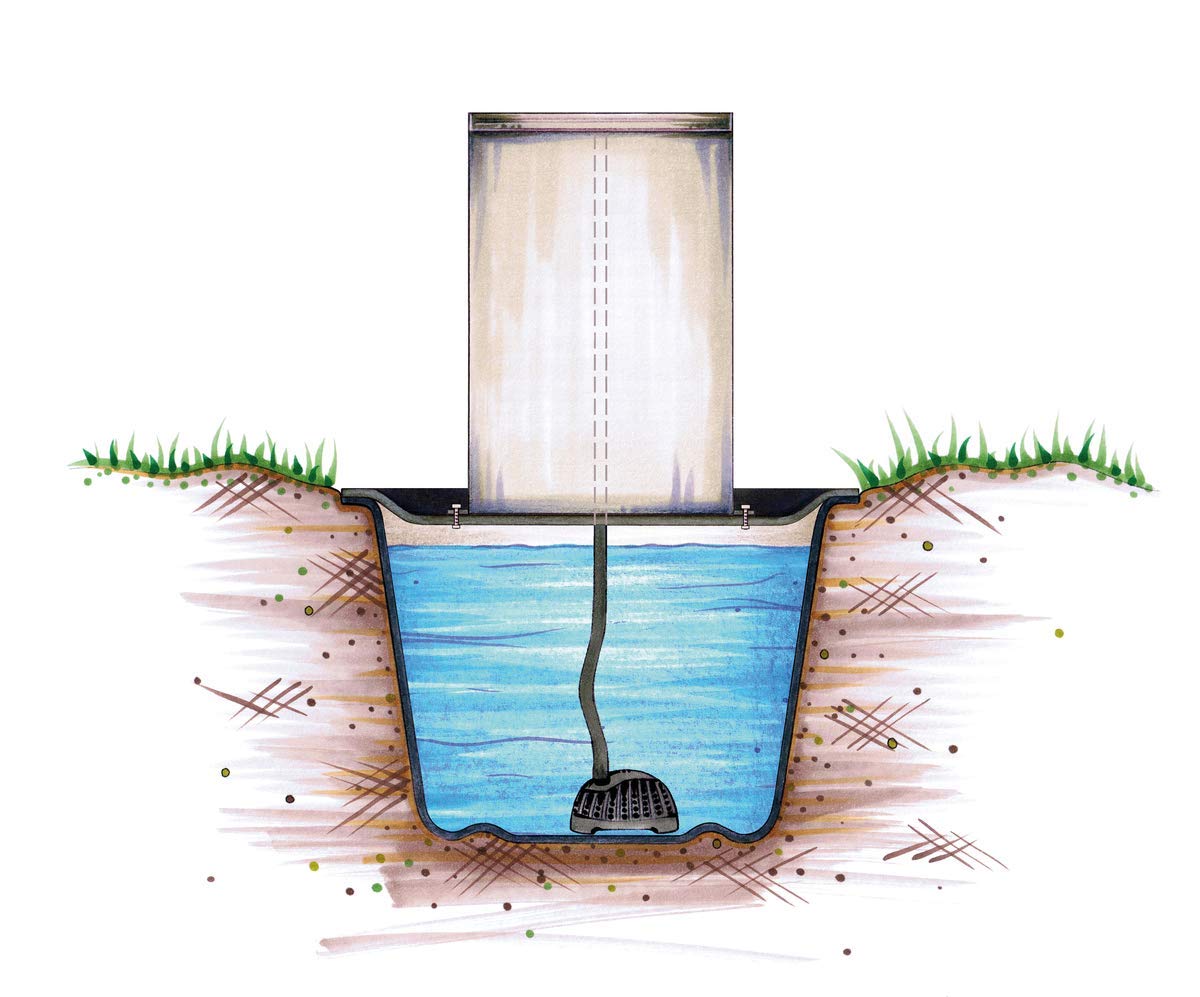 Oase 70774 Waterfall Kit 30 - Edelstahl-Wasserfall in 30 cm Breite, für Wasservorhänge mit Unterbau zur Bodeninstallation in Flachwasserzonen oder am Gartenteich