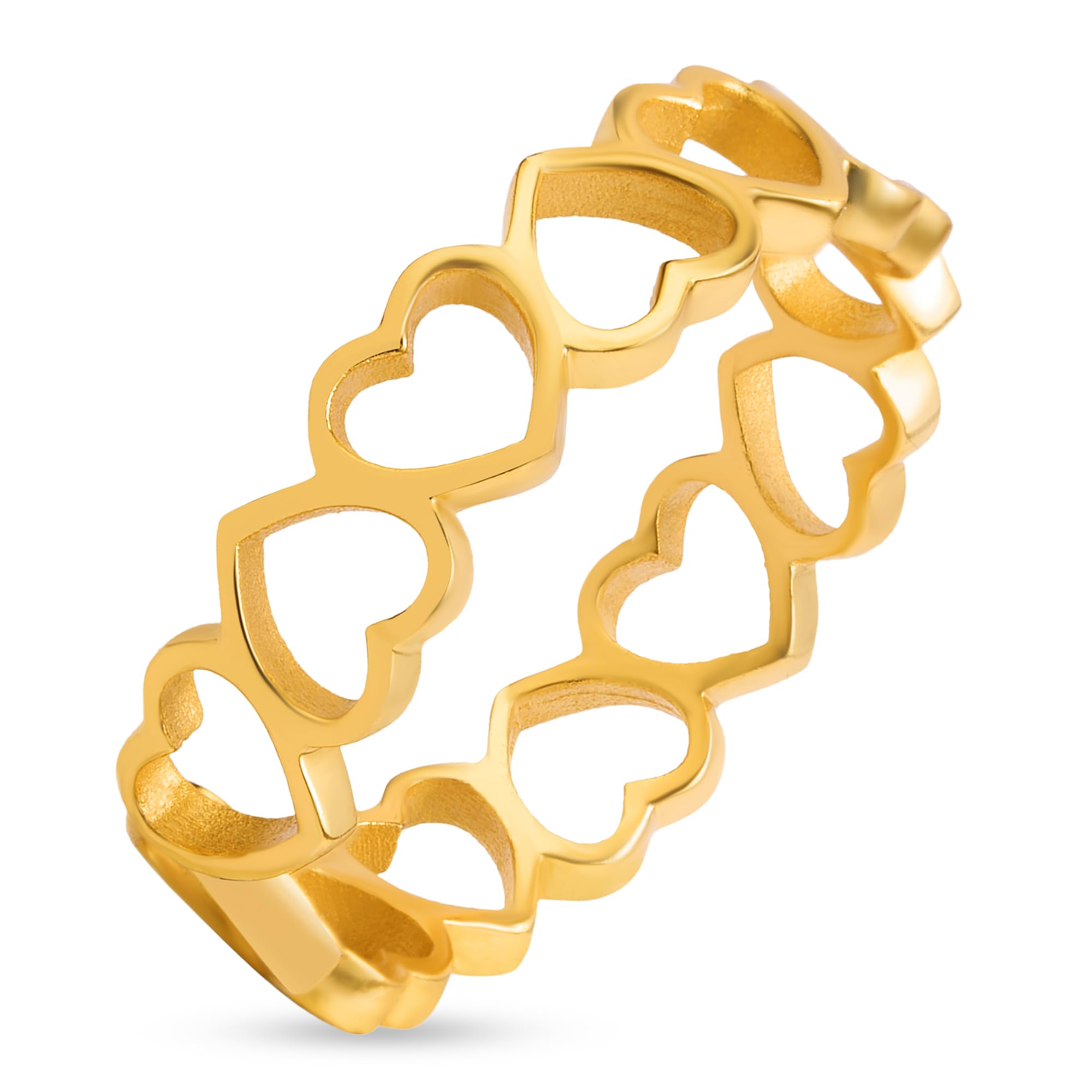 zavya 925 Sterling Silver N/A Gold Plated Women's Heart Ring | Gift for Women and Girls | With Certificate of Authenticity and 925 Hallmark-picture-24