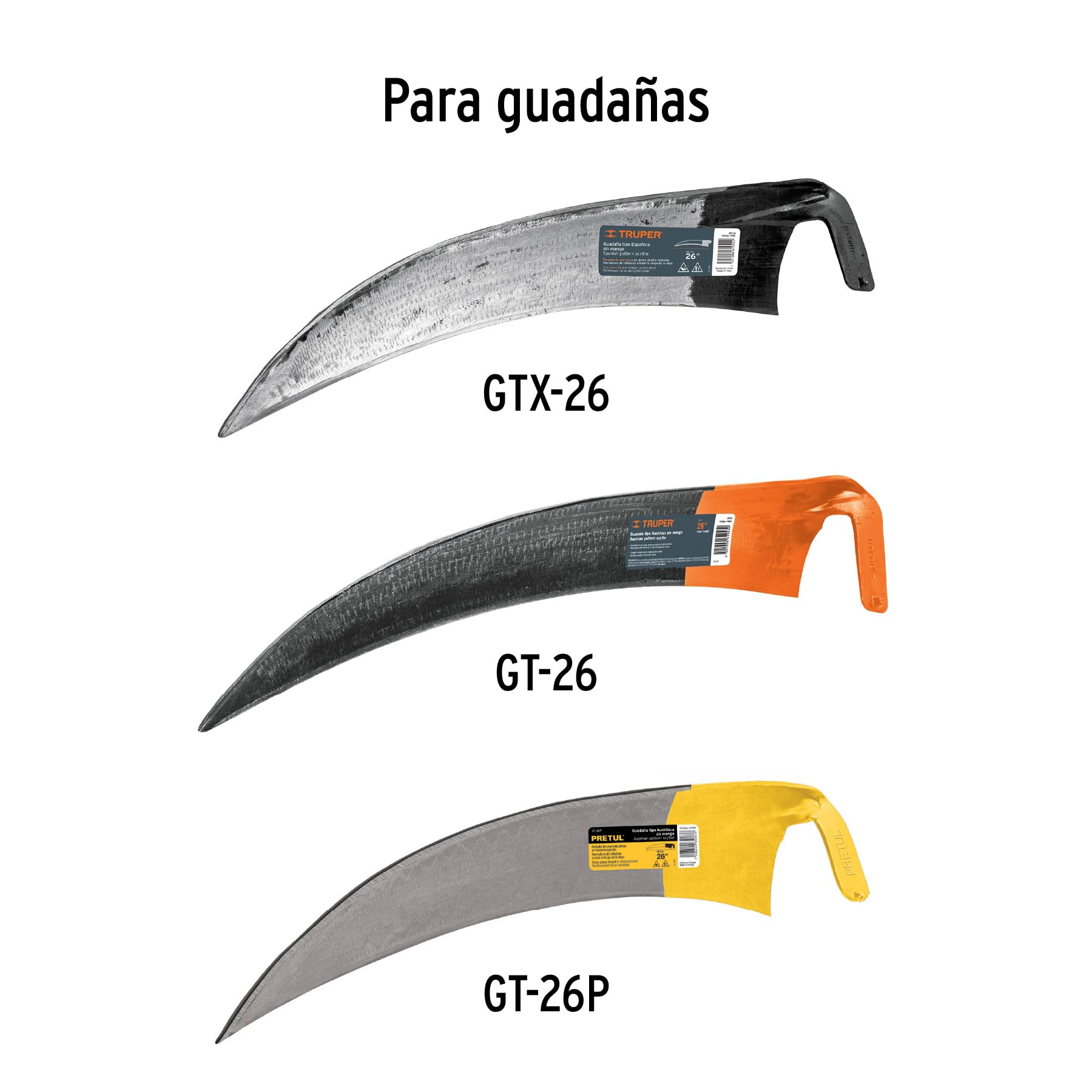 Mango con abrazadera para guadaña