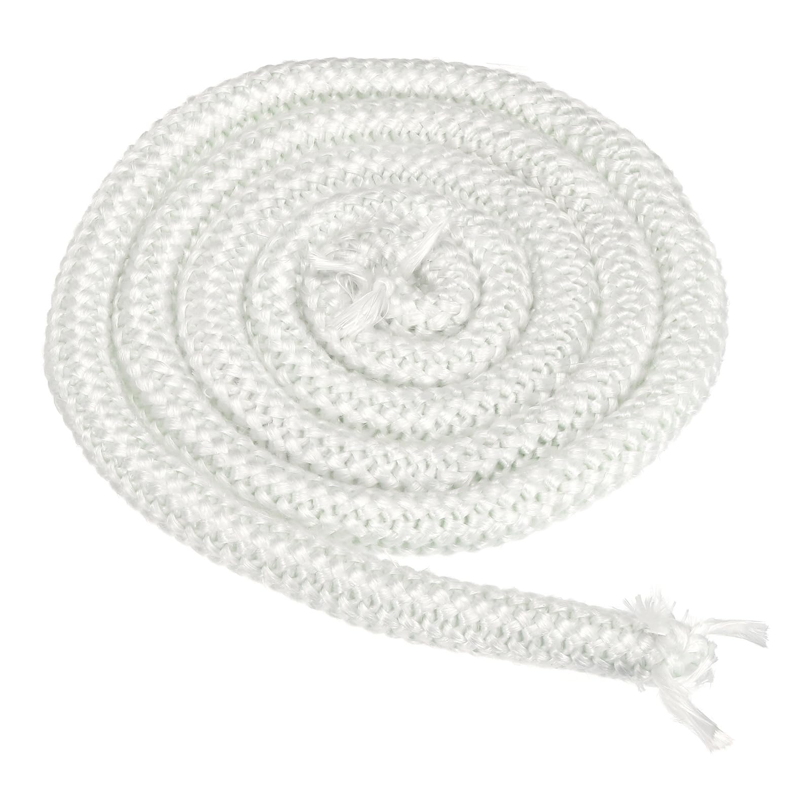 PATIKIL Stove Rope 20mm x 2.5 Meters, Fiberglass Round High-Temperature Resistance Seal Rope Replacement Gasket for Stoves Fireplace Door, White