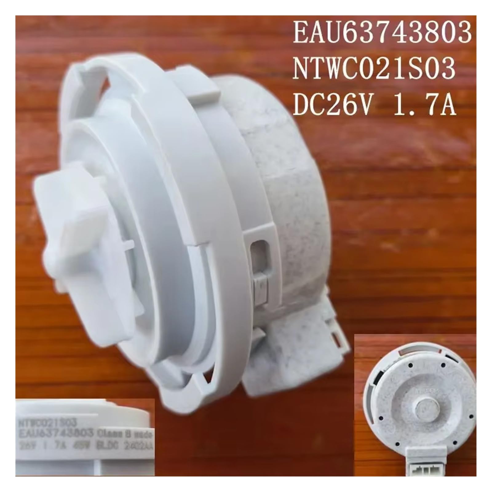 Pompa scarico lavatrice Per LG Lavatrice Pompa Di Drenaggio Motore EAU63743803 NTWC021S03 DC26V 1.7A 45W Parti
