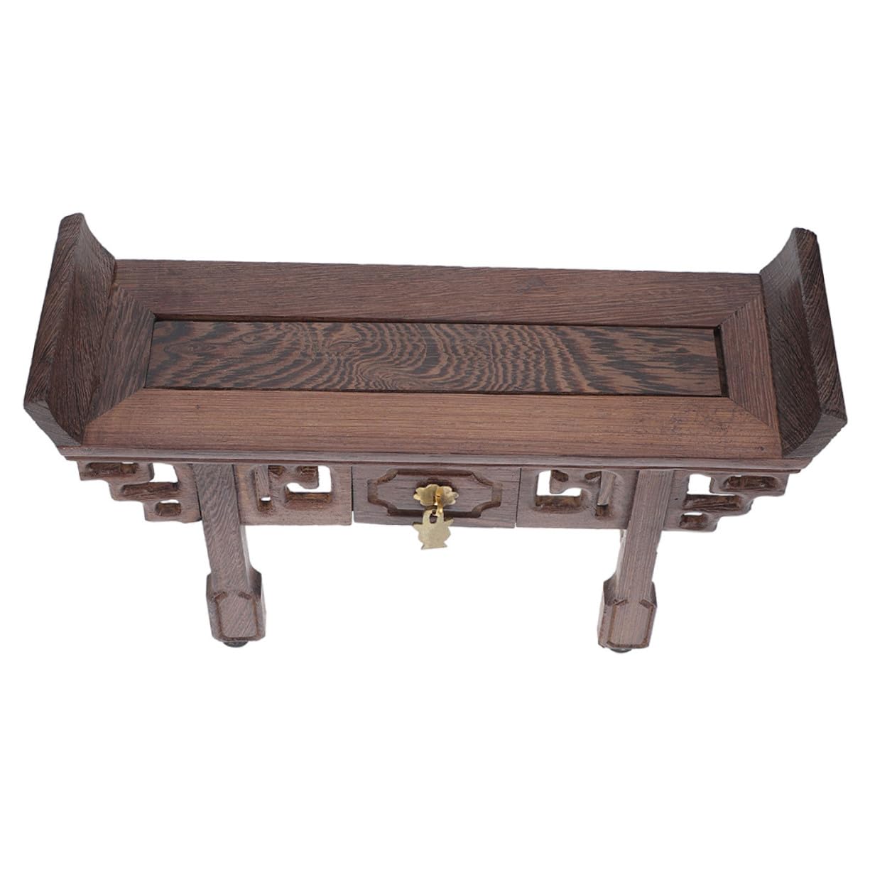 Présentoir en bois rustique pour théière, socle de décoration maison
