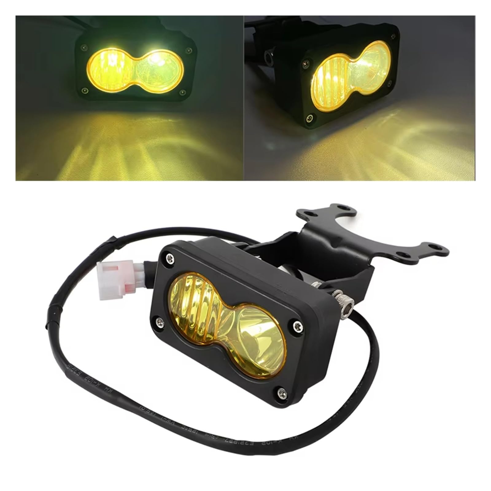 Moto Gruppo Ottico Anteriore Kit Pod LED Flood Spot Giallo Interruttore Fari Impostato Per Sur Per Ron Per Segway Per Talaria Plug N Play Impermeabile Moto Fari Gruppo