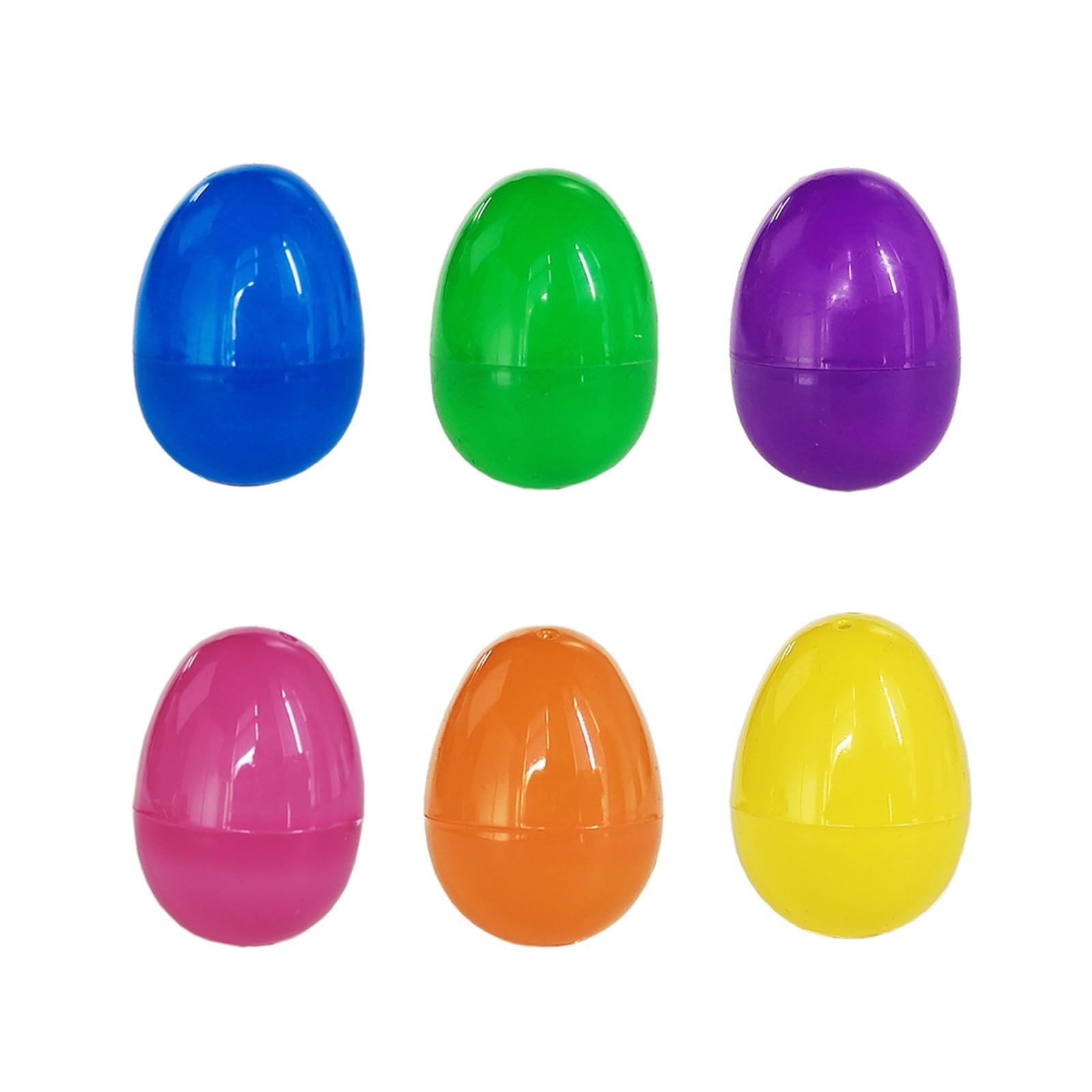 ZYAYNG 24Pcs Fillable Easter Eggs Empty Colorful Plastic Decoration Gift Diy Craft Supplies For Easter