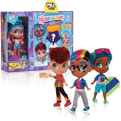 HairDUDEables Collectible Dolls, Series 1, Styles May Vary, Kids Toys for Ages 3 Up by Just Play