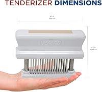 Vista 2 de Jaccard 200348T, ablandador de carne duradero de 48 cuchillas con aguja afilada de acero inoxidable, artilugio de cocina para ablandar pollo, carne