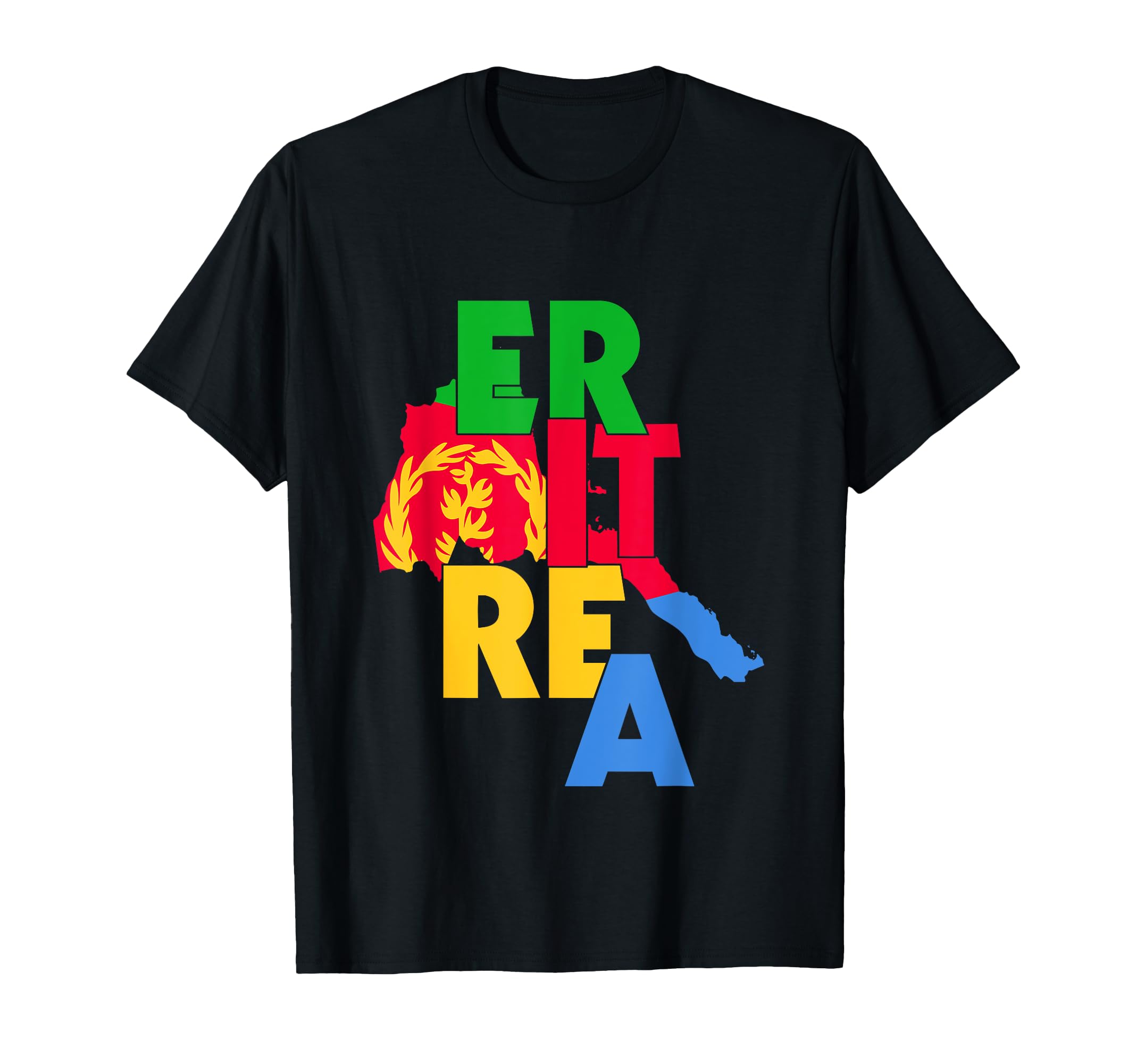 Eritrea TeezLove Eritrea With Eritrea Flag Map Eritrean Pride T-Shirt