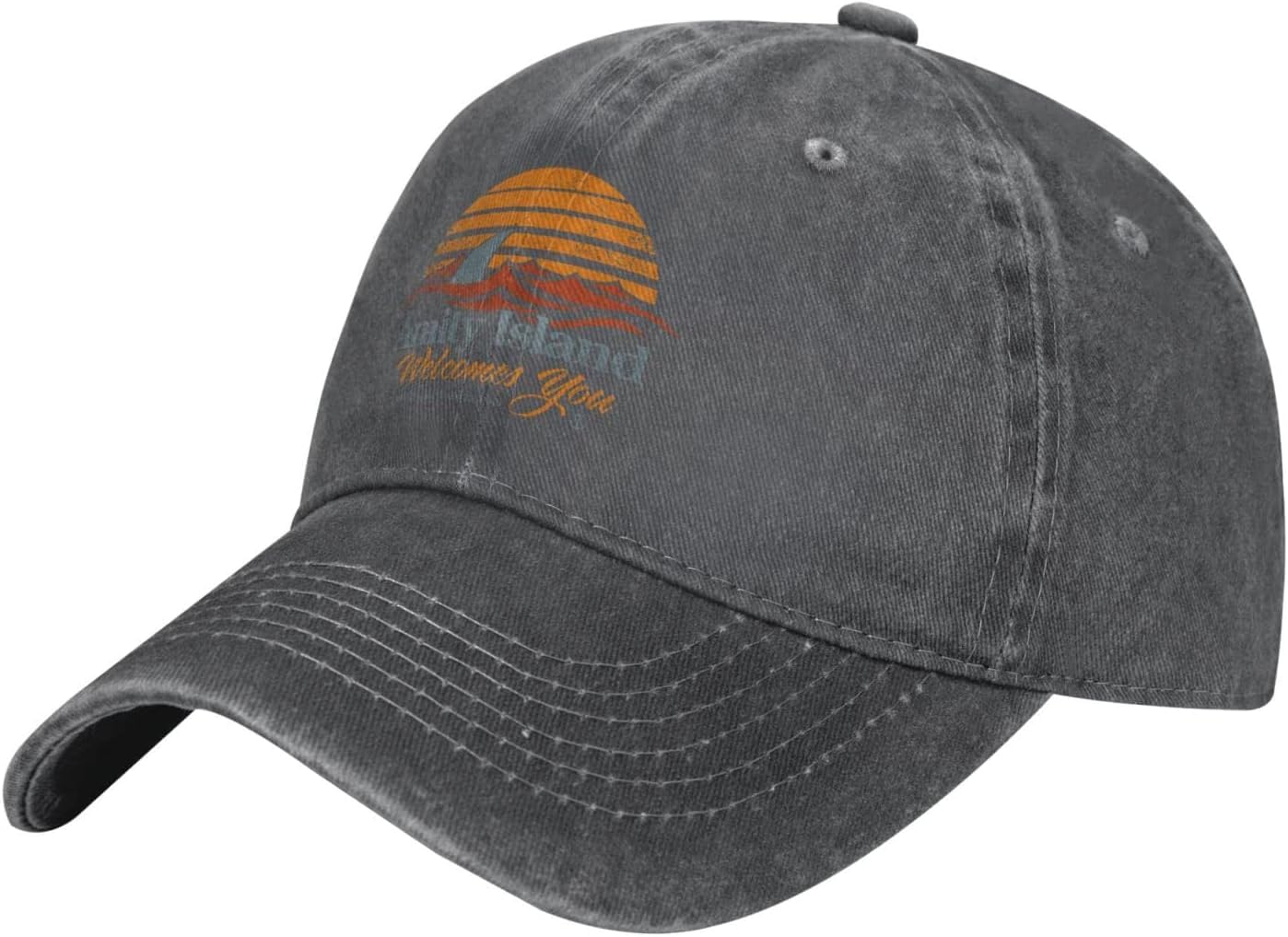 Jaws Amity Island Hats Baseball Caps Washed Dad Trucker Denim Cowboy Hat