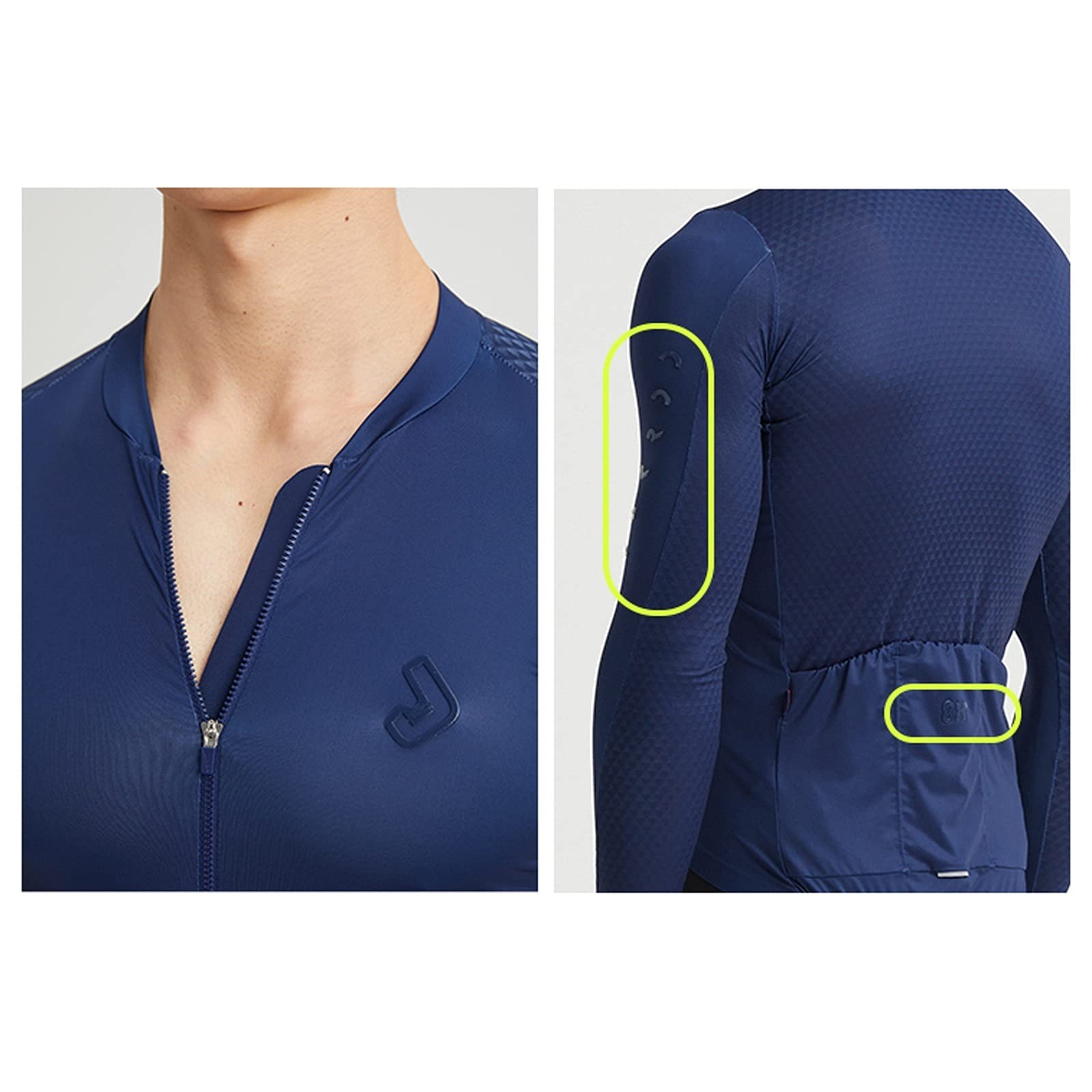 Męska odzież kolarska Summer Men Cycling Jersey Road Bike Shirt Długi Rękaw Oddychający Rower Rower Top Koszula z 3 tylnymi kieszeniami dostępnymi w wielu kolorach Męskie koszulki kolarskie(D,M)