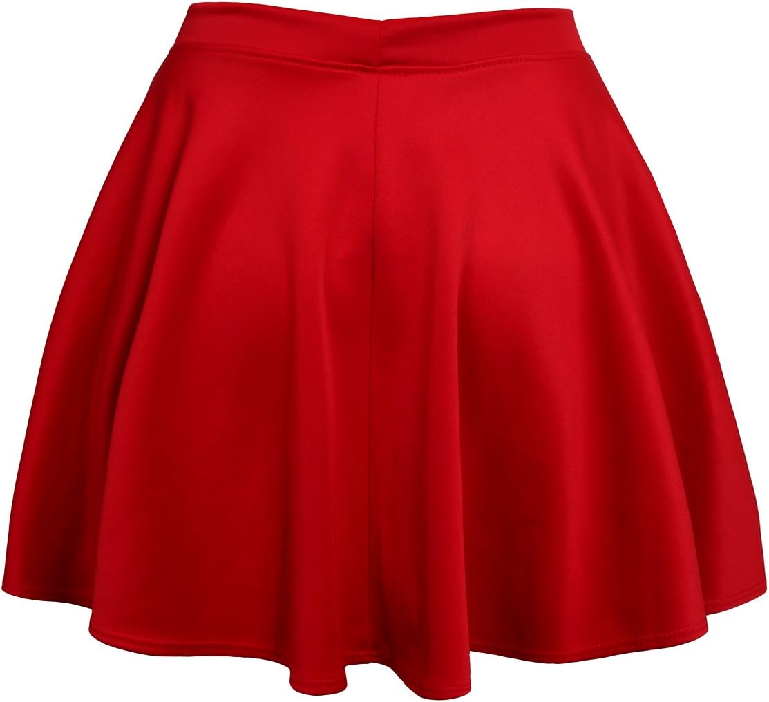 NE PEOPLE Women’s Skater Skirt – Stretch Elastic Waist Casual Mini Flared Swing Pleated Skirts Made in USA S-3XL - Image 3