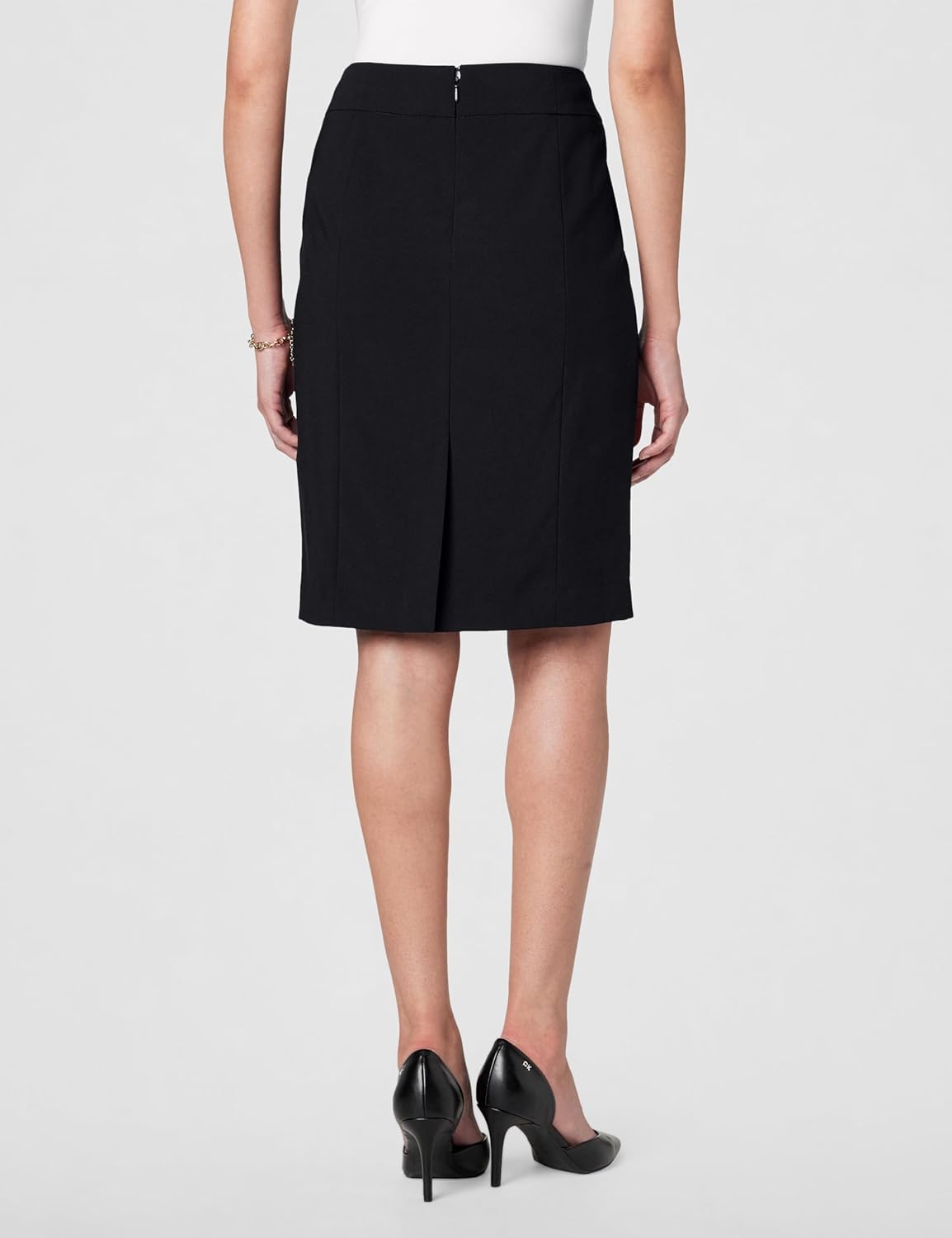 Calvin Klein Womens Centerback Zipper Velvet Wear to Work Suits Skirt