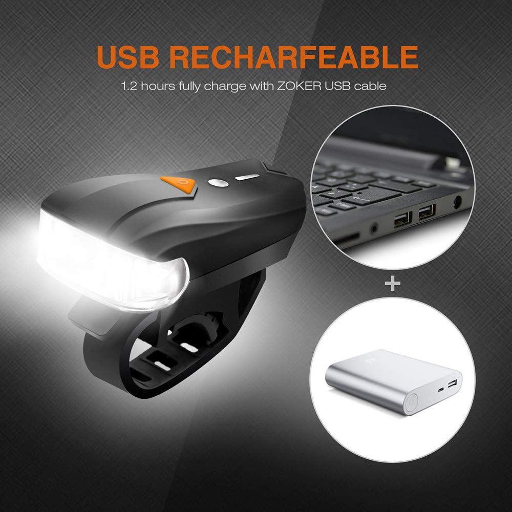 Lampe Frontale LED XPG Rechargeable USB, étanche, 4 Modes, Pour Casque Ou Vélo