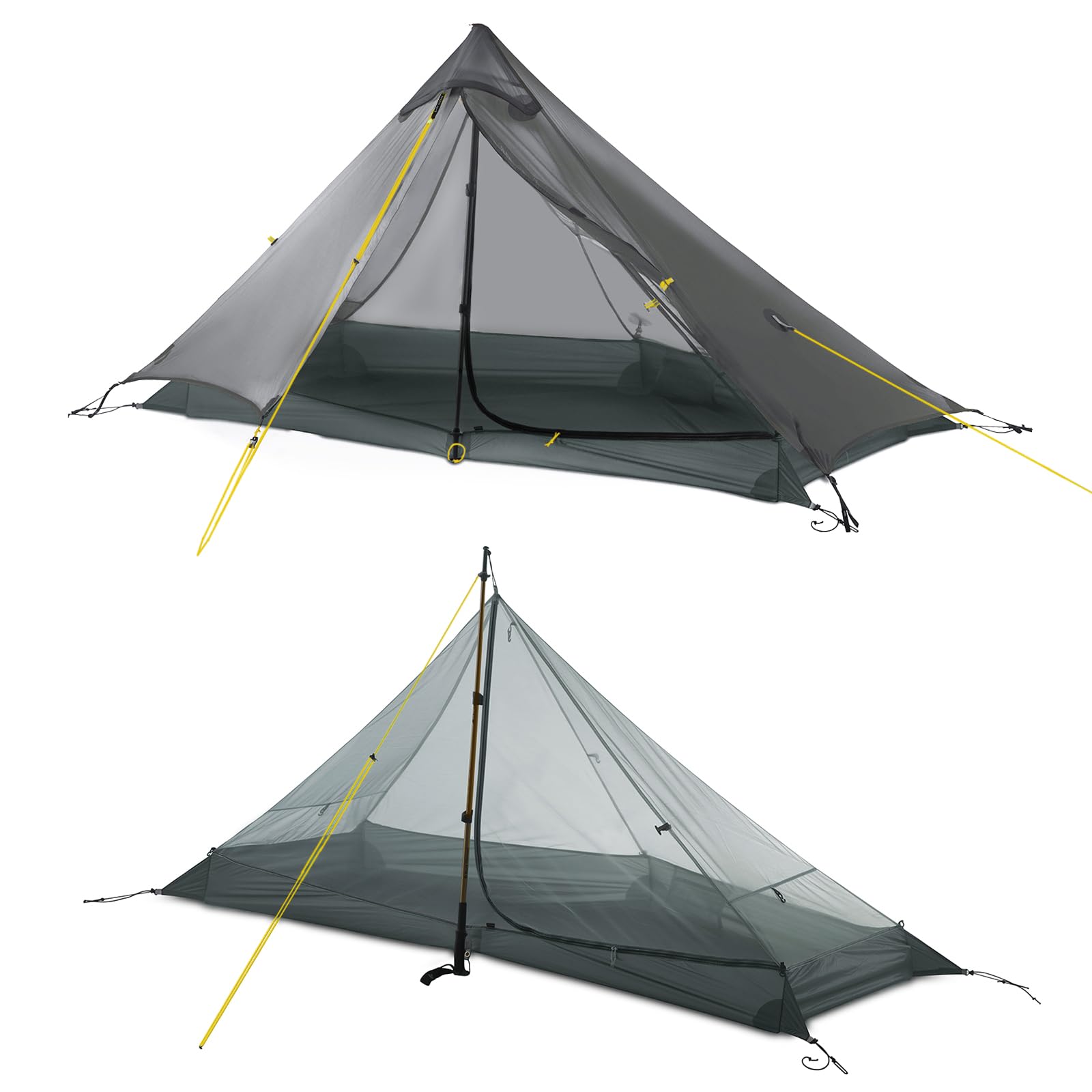 kathmandu lansan light tent LANSHAN Ultralight Waterproof 1-Person Backpacking Tent, Dark Grey Farbe:weiß mit kleinen Fehlern 28 Zoll City E Alpaka