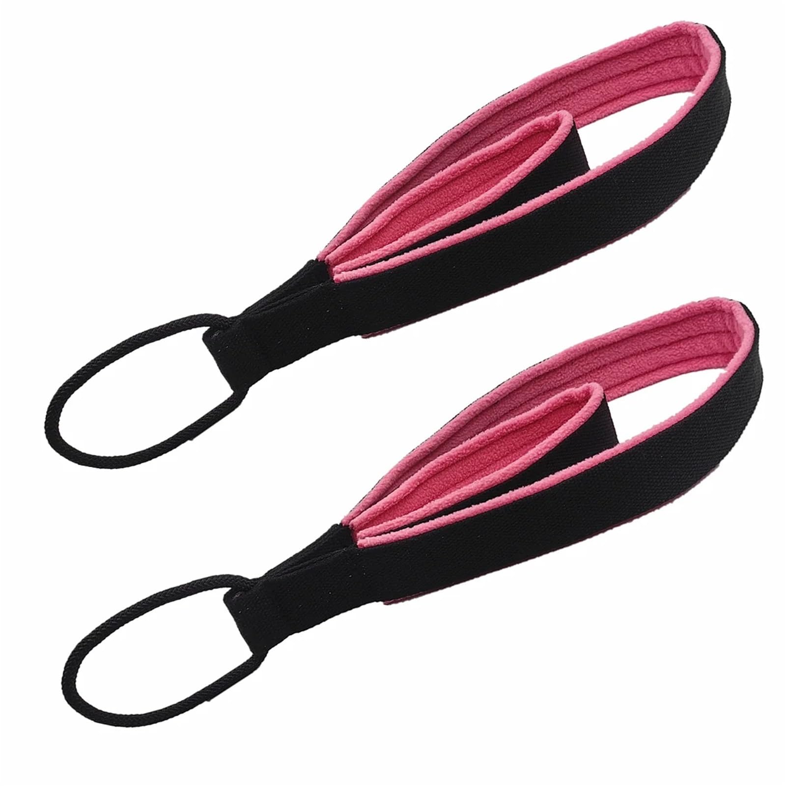 łóżko do jogi Pilates podwójne pętlowe paski do Pilates Fitness Pasps do domu na siłowni akcesoria siłowni sprzęt do jogi(Pink)