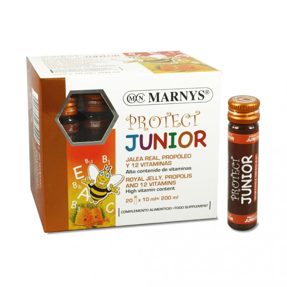 MARNYS PROTECT JUNIOR 20viales – supplément liquide à dosage souple, se dose précisément selon la quantité recommandée et devient un allié fiable dans la routine de tous les jours. et associe fonction