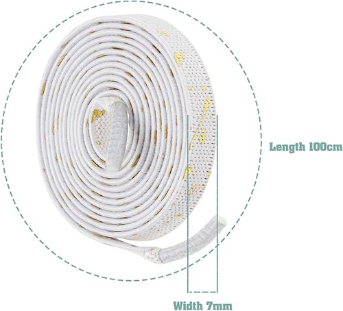 Miniatura 4 de 2 pares de cordones elásticos planos de goma sin atar, tira elástica para zapatos para adultos y niños, se adapta a tenis, botas, lona