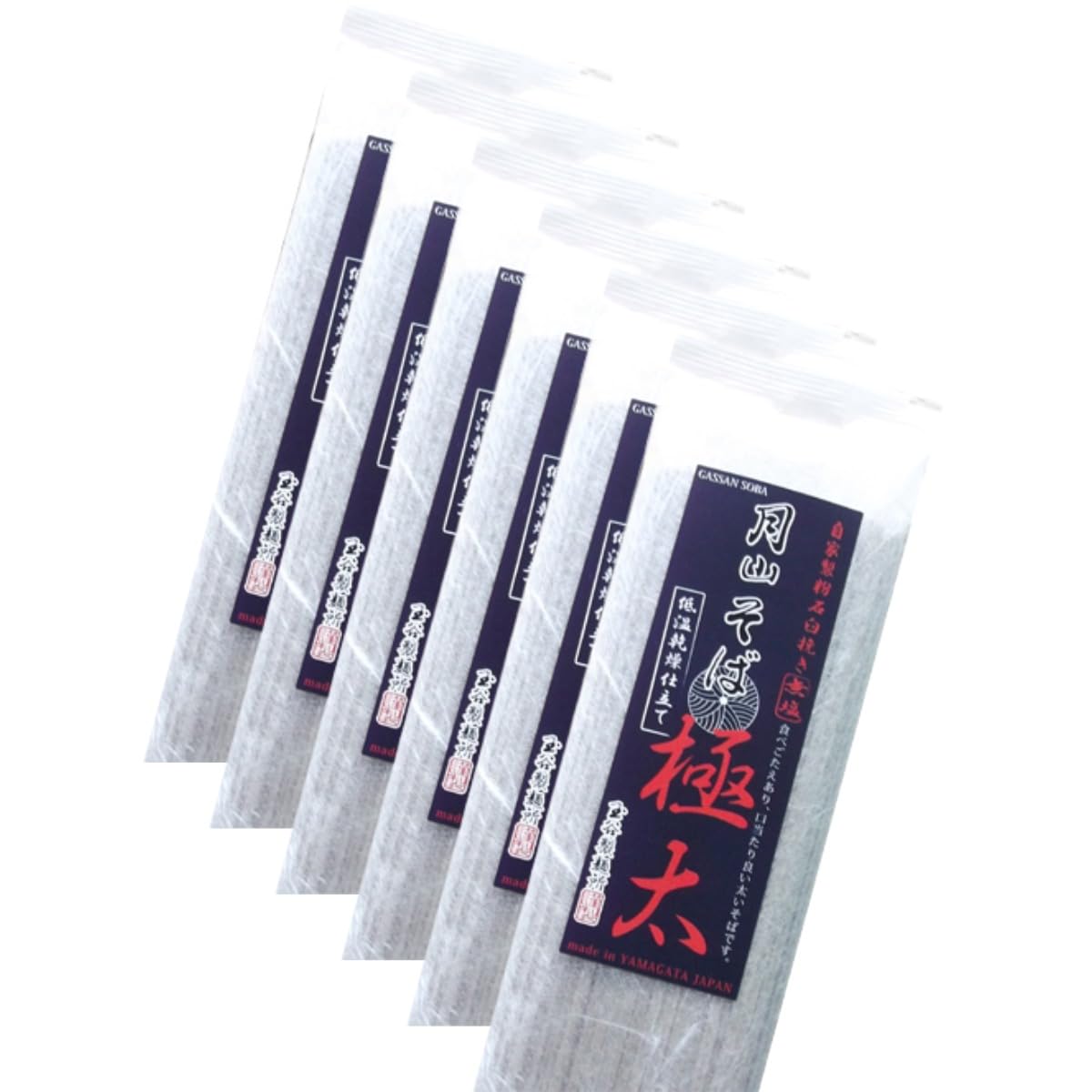 玉谷製麺所 月山そば極太 180g×6袋