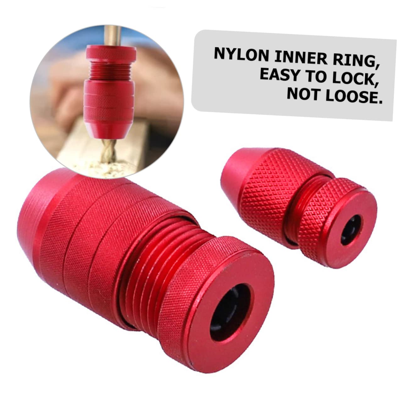 6pcs Adjustable Drill Bit Depth Stop Collar Woodworking Tool for Precise Drilling Depth Control