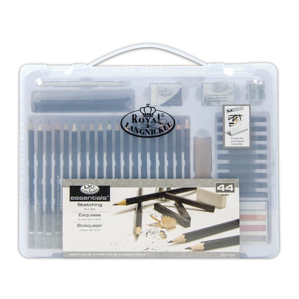Royal & Langnickel Essentials ClearView Sketching Art Set, 44pc