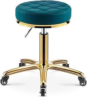 Swivel Stool Chair Height Adjustable Saddle Stool, Saddle Stool Massage Rolling Work Chair for Beauty Salon Kitchen Spa, Adjustable Hydraulic Stool on Wheels Chair Dental Stool for Kitchen,Salon,Bar,
