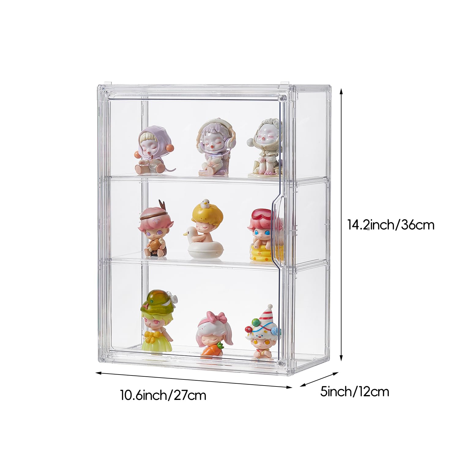 組み立て式 アクリル製ディスプレイケース 3段 4個 約36×27×12cm Amazon.co.jp: 4段透明アクリルディスプレイケース、プラスチック収納