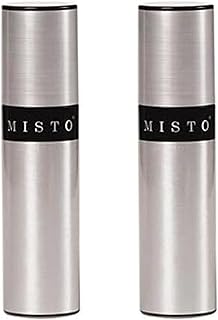 Misto Aluminum Oil Sprayer, Set of 2, Versatile Refillable Aerosol Spray...