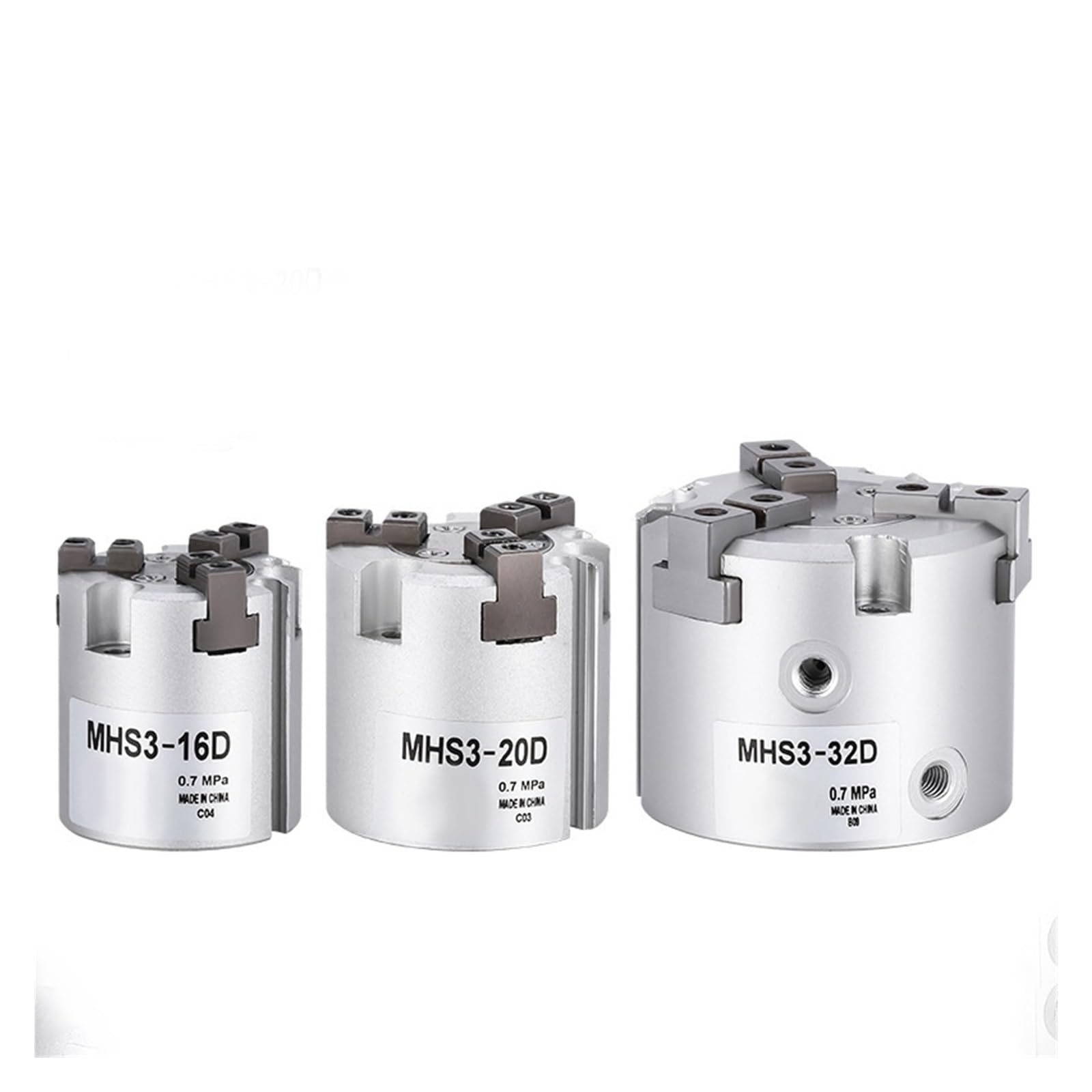 Pince pneumatique MHS3-32D à deux et trois mâchoires de type parallèle