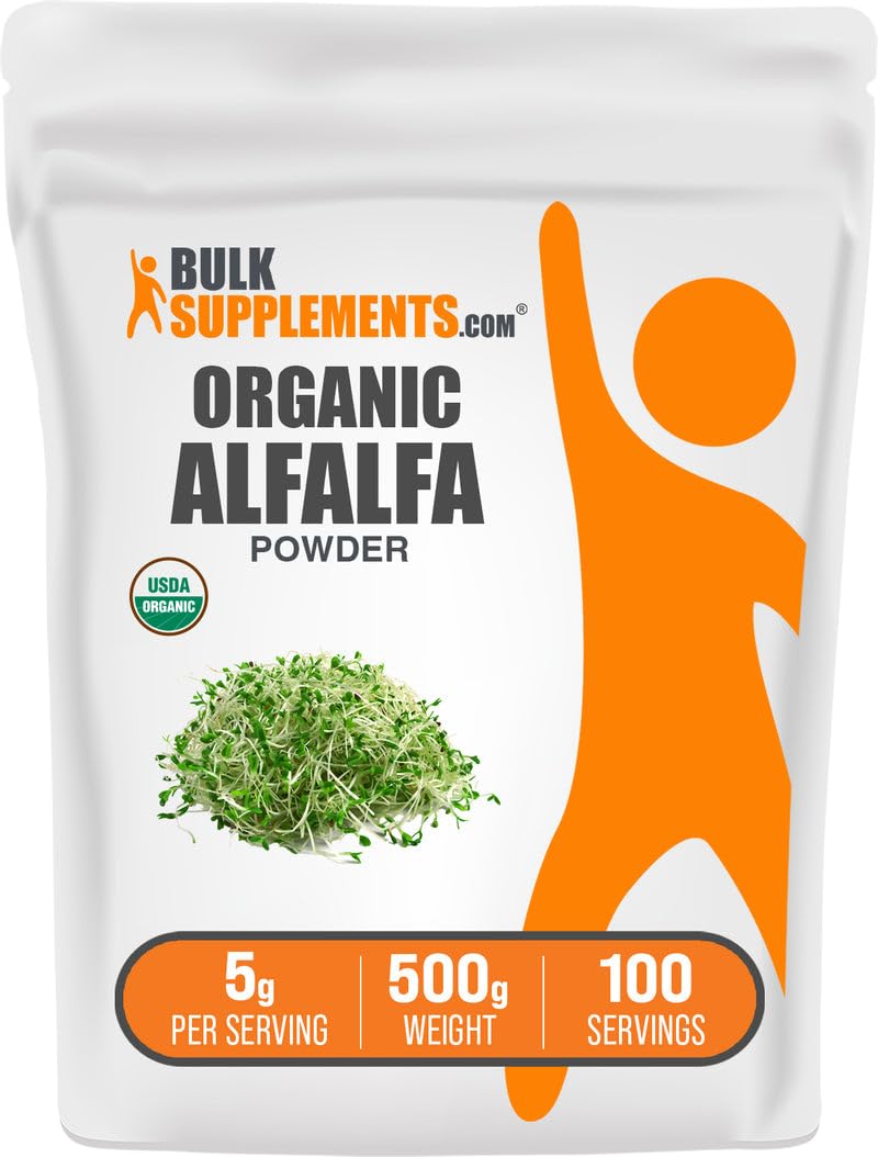 BulkSupplements.com Organic Alfalfa Grass Powder