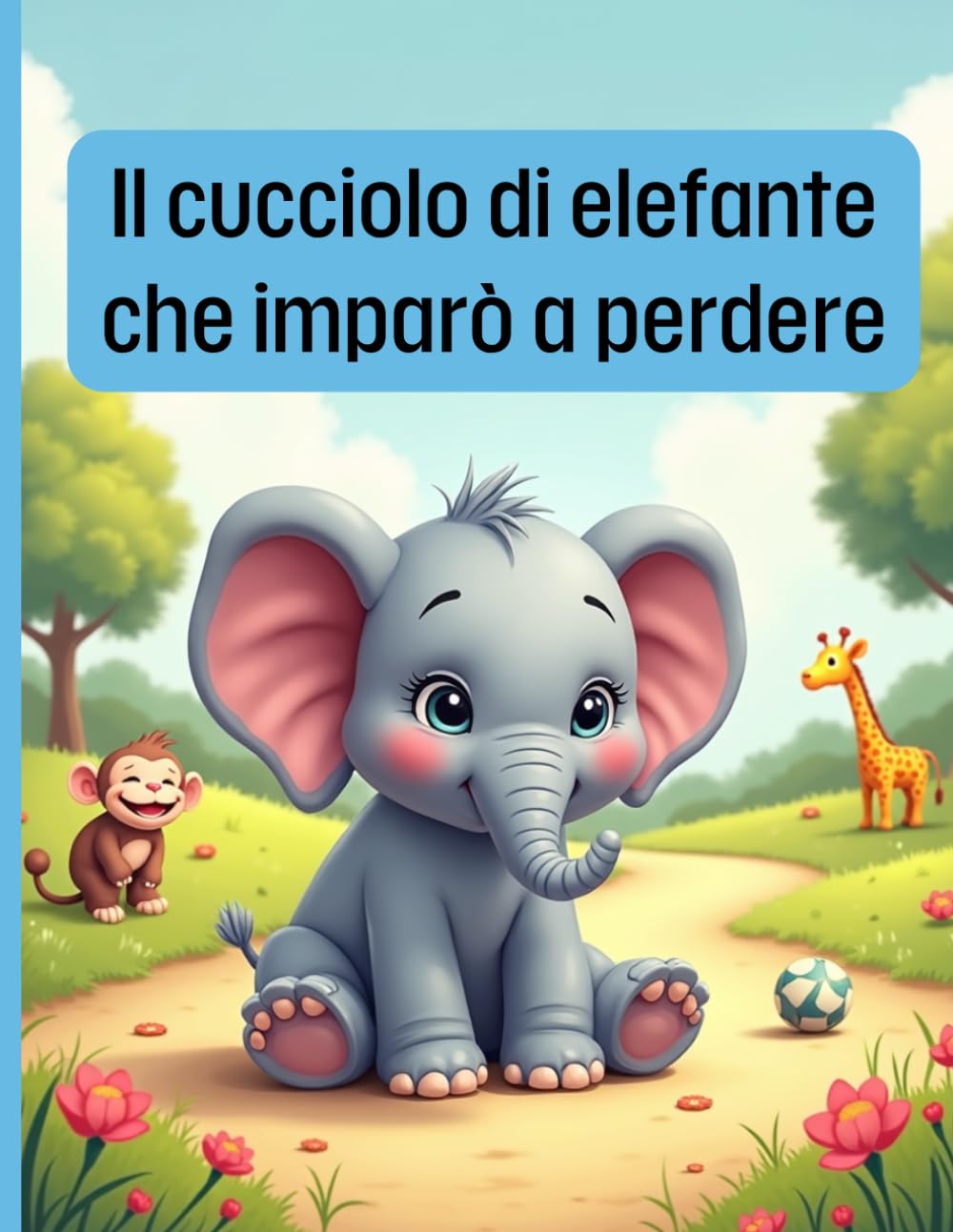 Il cucciolo di elefante che imparò a perdere: Una storia per bambini su come imparare a perdere con il sorriso | Età 4-8 anni | Libro illustrato a colori su amicizia, emozioni e fair play