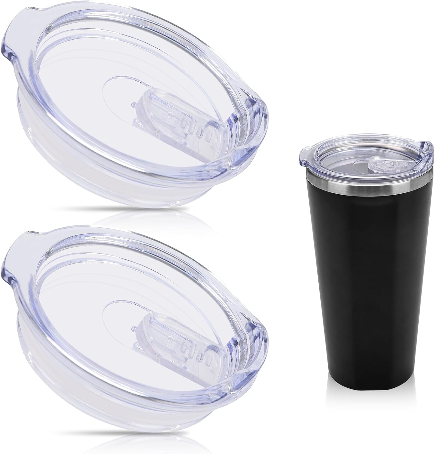 2Pack 16oz Replacement Lid Set for Corkcicle Tumbler,Double Sealing Spill Proof Replacement Top Compatible with 16 oz Cork cicle Travel Coffee Mug,2.9in Drink Cup Lids Fit for Corkcicle Water Bottle