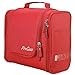 Produktbild Procase Große Kulturbeutel mit hängenden Haken, Toilettenartikel Kit Organizer für Reiseaccessoires, Make-Up, Shampoo, Kosmetik, Persönliche Gegenstände, Hängen Badezimmer Storage mit -Rot