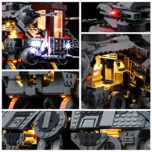 YEABRICKS LED Light for -75337 Star Wars AT-TE Walker Building Blocks Model (Building Set NOT Included), White - Image 4