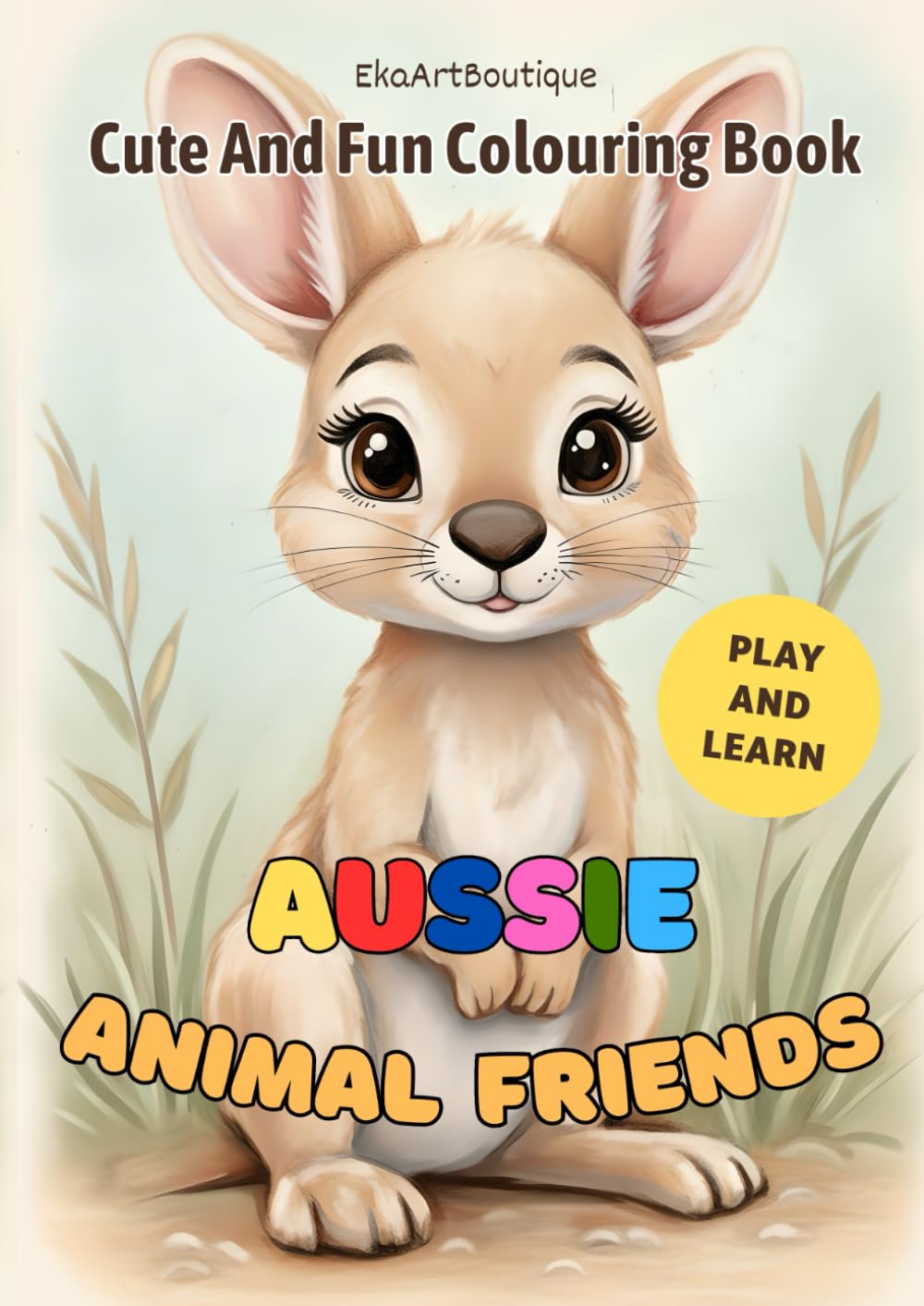 Aussie Animal Friends: Cute and Fun Colouring Book